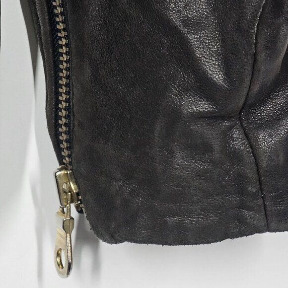 Andrew Marc Addition Geniune Leather Hoodie Jacket‎ Full Zip Brown Men's Medium - Picture 9 of 14